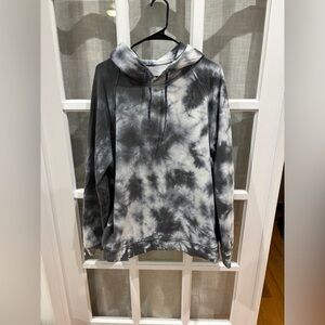 lululemon athletica Black and White Tie-Dye Hoodie